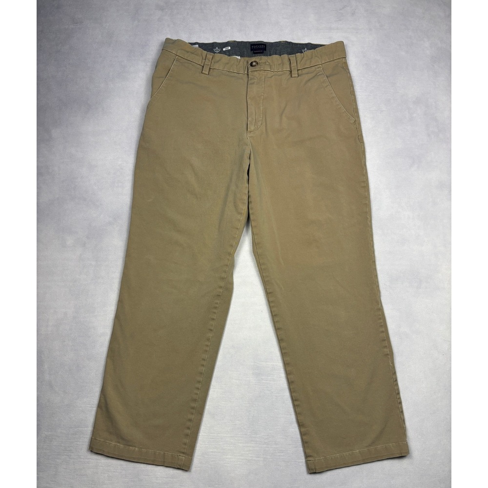 Dockers Classic Fit Khaki Chinos Mens 34x30 Tan Cotton Blend Pants 39983-0001